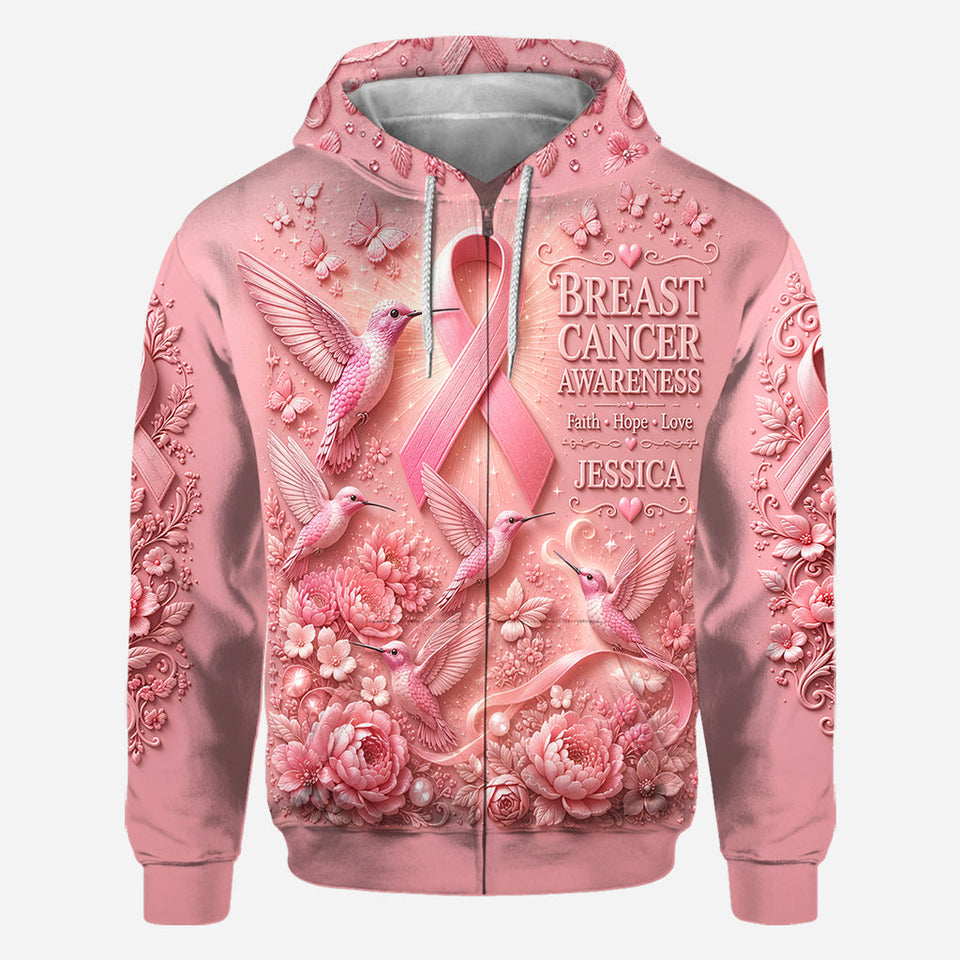 Breast Cancer Awareness - Personalized Breast Cancer Awareness All Over Shirt