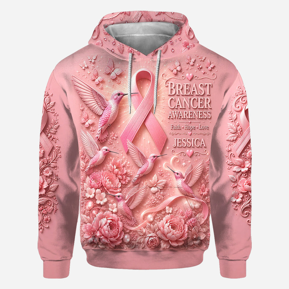 Breast Cancer Awareness - Personalized Breast Cancer Awareness All Over Shirt