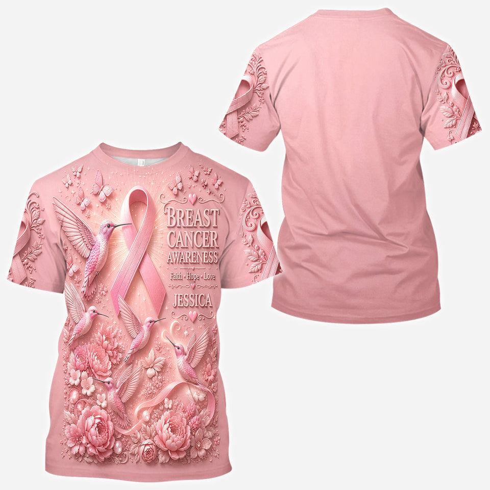 Breast Cancer Awareness - Personalized Breast Cancer Awareness All Over Shirt