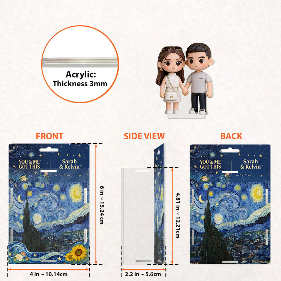 You & Me We Got This - Personalized Couple Acrylic Display Box
