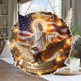 One Nation Under God - Personalized Christian LED Light Acrylic Sign