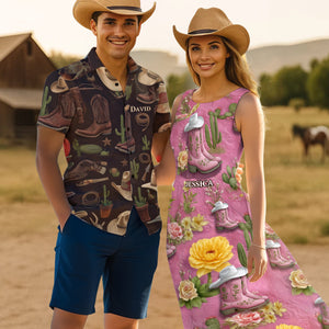 You And Me We Got This - Personalized Country Girl Hawaiian Shirt & Sleeveless Dress