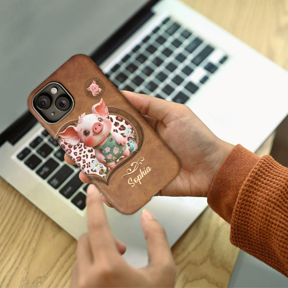 Cute Pig - Personalized Pig Lover Full Print Phone Case