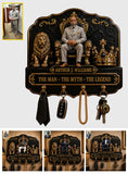 Any Photo The King - Personalized African American Custom Shaped Hanging Rack