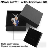 Custom Any Photo, Best Gift For Mom & Grandma - Personalized Mother Shaped Metal Pendant Necklace