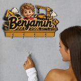 Unique Custom Name Gift For Kids - Personalized Kid Custom Shaped Hanging Rack