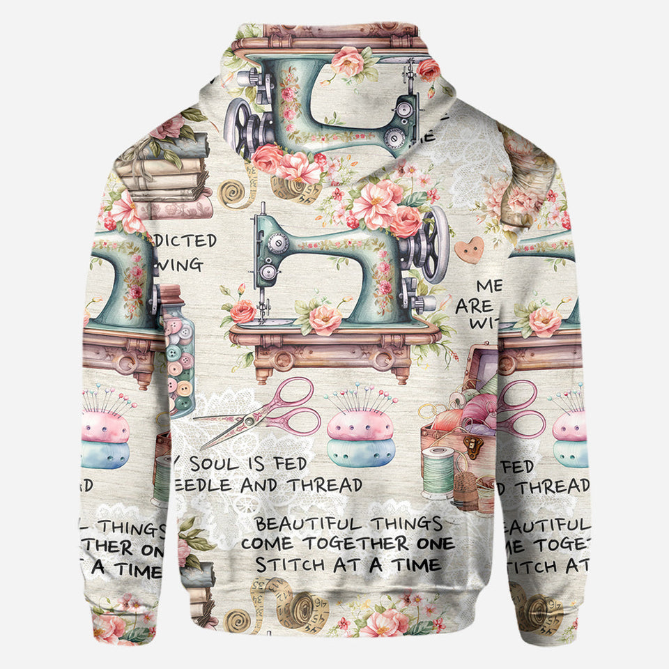 Sew Addicted To Sewing - Personalized Sewing All Over Shirt