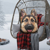 Your Dog's Face - Personalized Dog Faux Fur Shaped Pillow