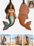 Beach Lover - Personalized Mermaid Luggage Tag
