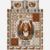 You & Me We Got This - Personalized Horse Quilt Set