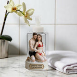 Any Photo Funny Couple Gift - Personalized Spicy Couple Pump Dispenser