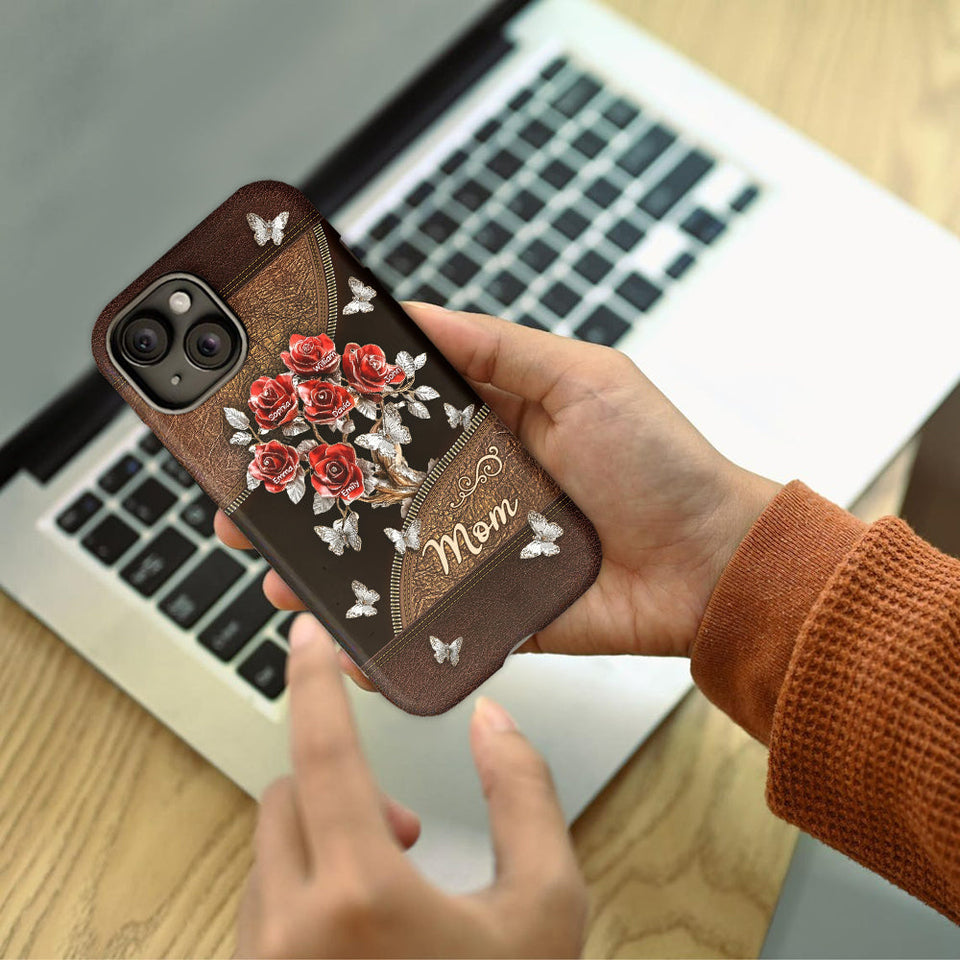 Beautiful Roses Gift For Mom, Grandma,... - Personalized Mother Full Print Phone Case