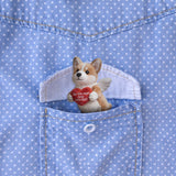 Memorial Gift, Pet Memorial Gift - Personalized Dog Plush Brooch