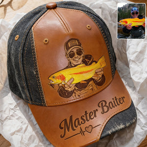 Custom Fishing Hat For Dad/ Husband/ Son... - Personalized Fishing Classic Cap