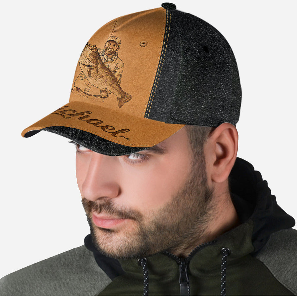 Custom Fishing Hat For Dad/ Husband/ Son... - Personalized Fishing Classic Cap