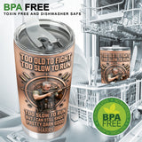 Old Man But Still Can Shoot - Personalized Veteran Tumbler