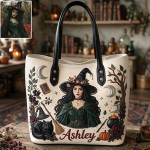 Spells & Sparkles - Personalized Witch Leather Bag