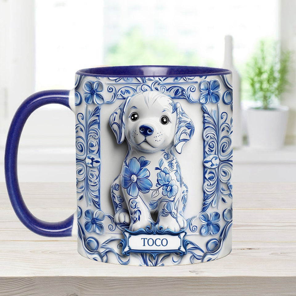 Cute Labrador Retriever - Personalized Dog Accent Mug