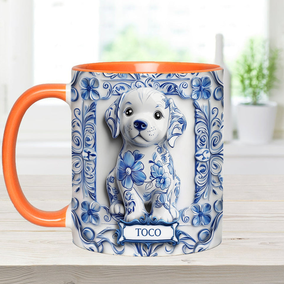 Cute Labrador Retriever - Personalized Dog Accent Mug