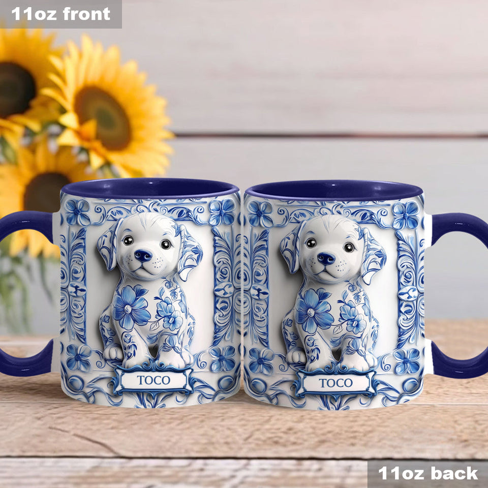 Cute Labrador Retriever - Personalized Dog Accent Mug
