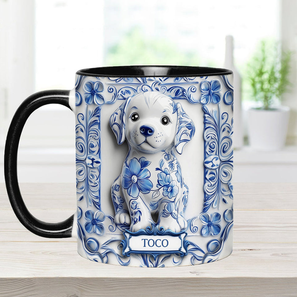 Cute Labrador Retriever - Personalized Dog Accent Mug