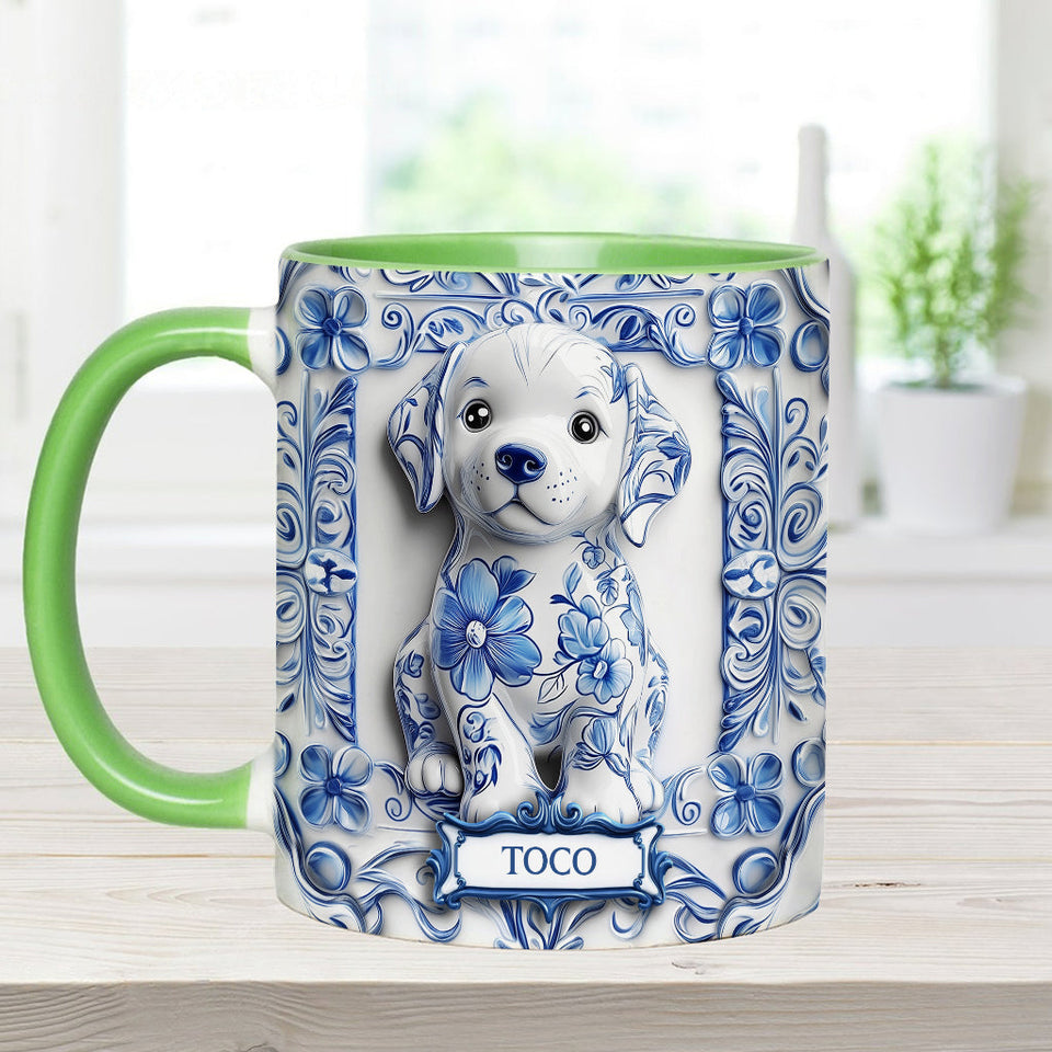 Cute Labrador Retriever - Personalized Dog Accent Mug