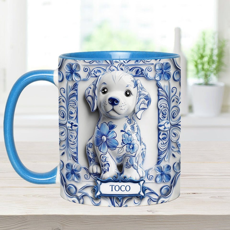 Cute Labrador Retriever - Personalized Dog Accent Mug