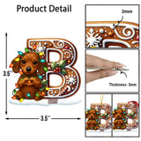 Custom Initial For Dog/ Cat Lovers - Personalized Dog Custom Shaped Ornament