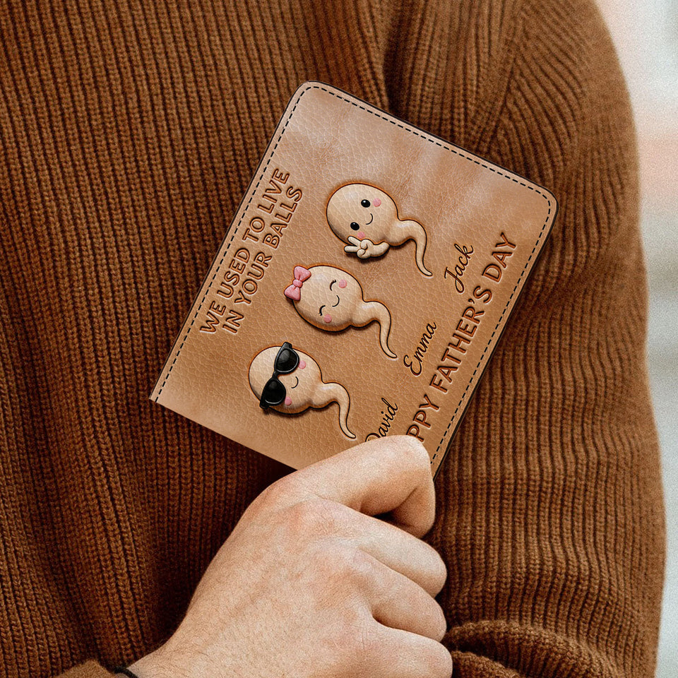 Custom Any Photo - Personalized Father Leather Wallet