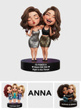 Right In The Throat Besties Sisters - Personalized Bestie Custom Shaped Acrylic Plaque