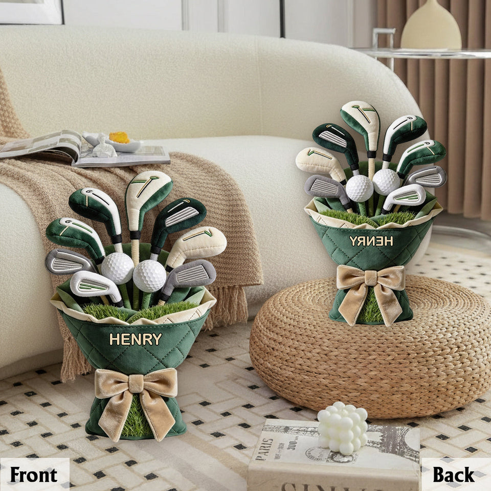 Love Golf - Personalized Golf Premium Faux Fur Pillow