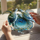 You & Me We Got This - Personalized Turtle Acrylic Wall Clock