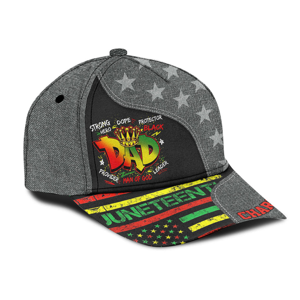 Juneteenth Dad - Personalized Juneteenth Classic Cap