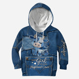 Just A Girl Who Loves Highland Cow - Personalized Highland Cow Hoodie and Leggings
