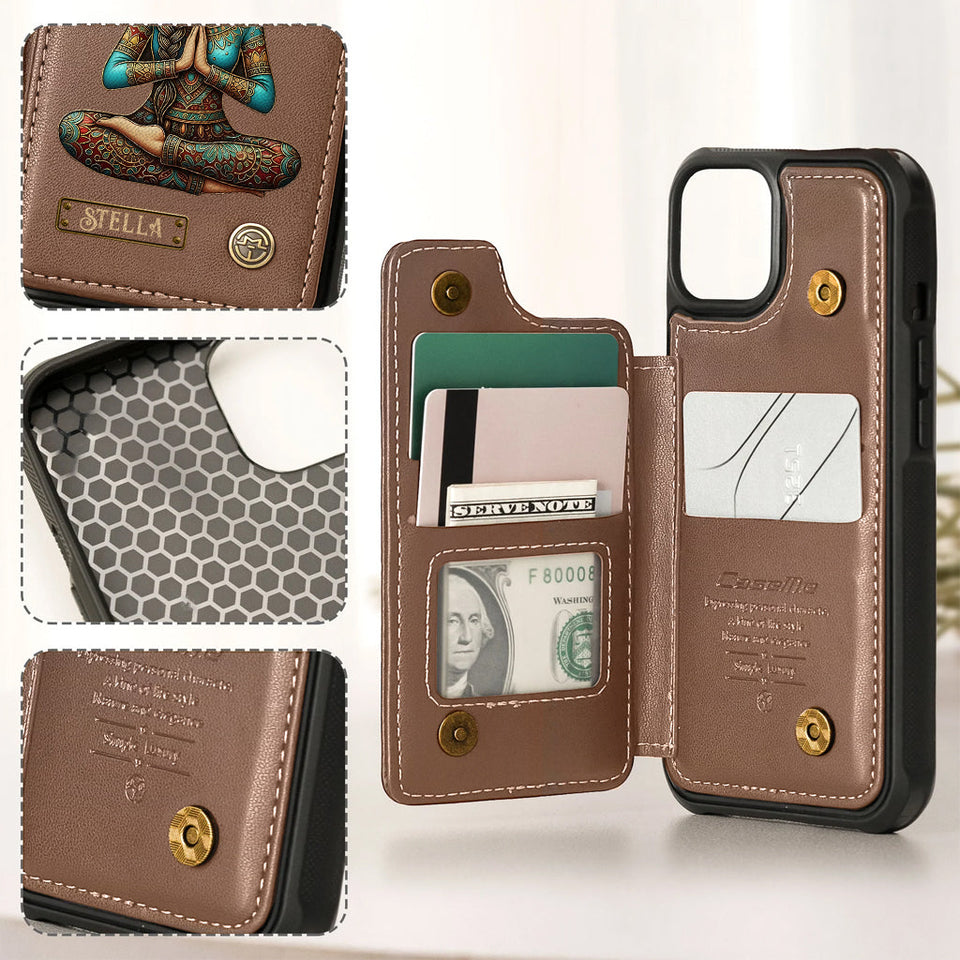 Lose Your Mind Find Your Soul - Personalized Yoga Wallet Phone Case