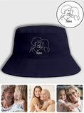 Custom Photo - Personalized Grandma Embroidered Bucket Hat