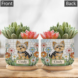 Custom Any Photo - Personalized Dog Ceramic Plant Pot