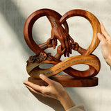 You Are The World To Us - Personalized Mother Custom Shaped Wood Plaque