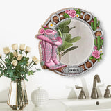 Cowgirl Boots - Personalized Cowgirl Wall Hanging Mirror
