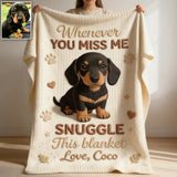 Keepsake Gift for Dog Owners - Personalized Dog Blanket