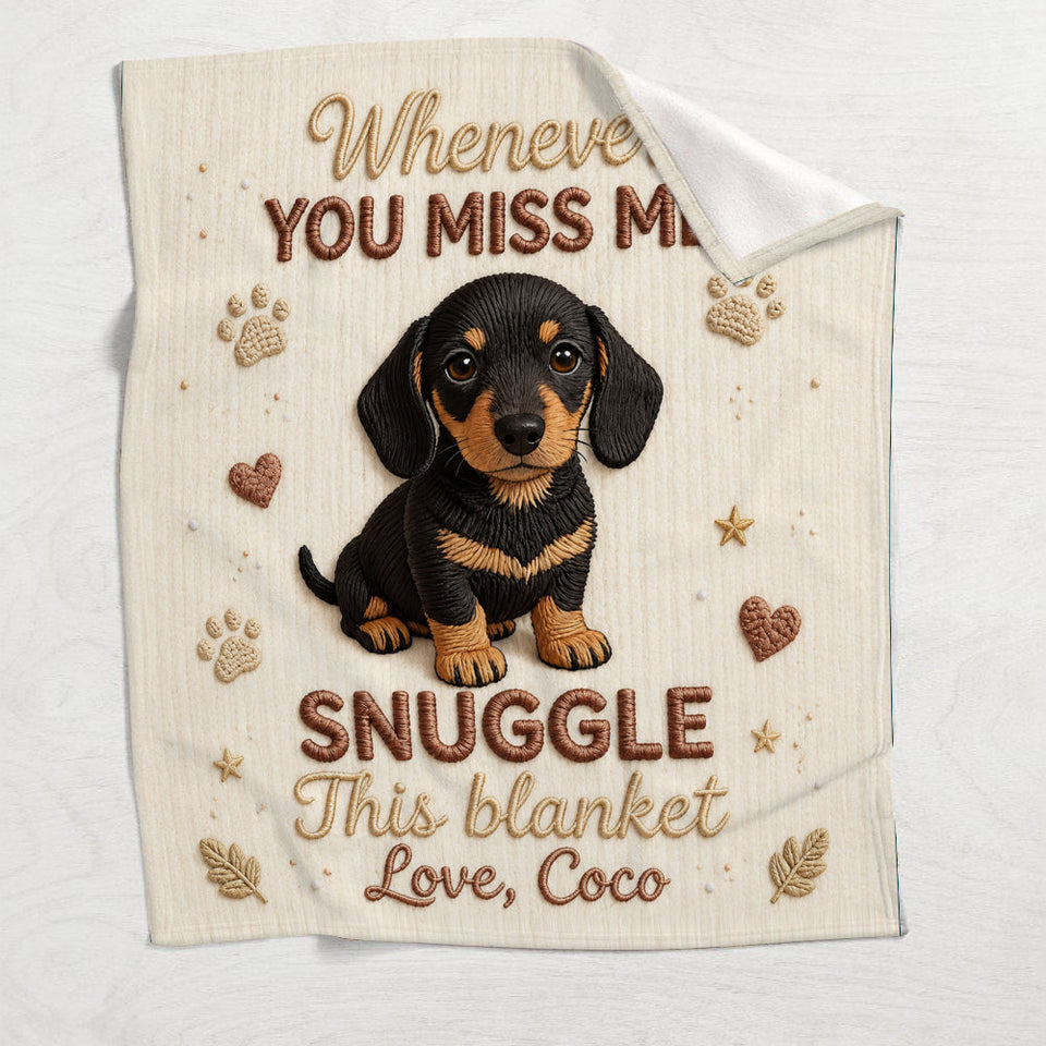 Keepsake Gift for Dog Owners - Personalized Dog Blanket