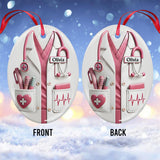 Christmas Gift For Medical Staff/ Doctor/ Nurse... - Personalized Nurse Ceramic Oval Ornament