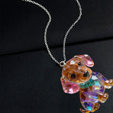 Custom Any Photo - Personalized Dog Shaped Acrylic Pendant Necklace