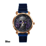 Skull And Roses - Personalized Skull Women Hand Watch