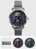 Skull And Roses - Personalized Skull Women Hand Watch