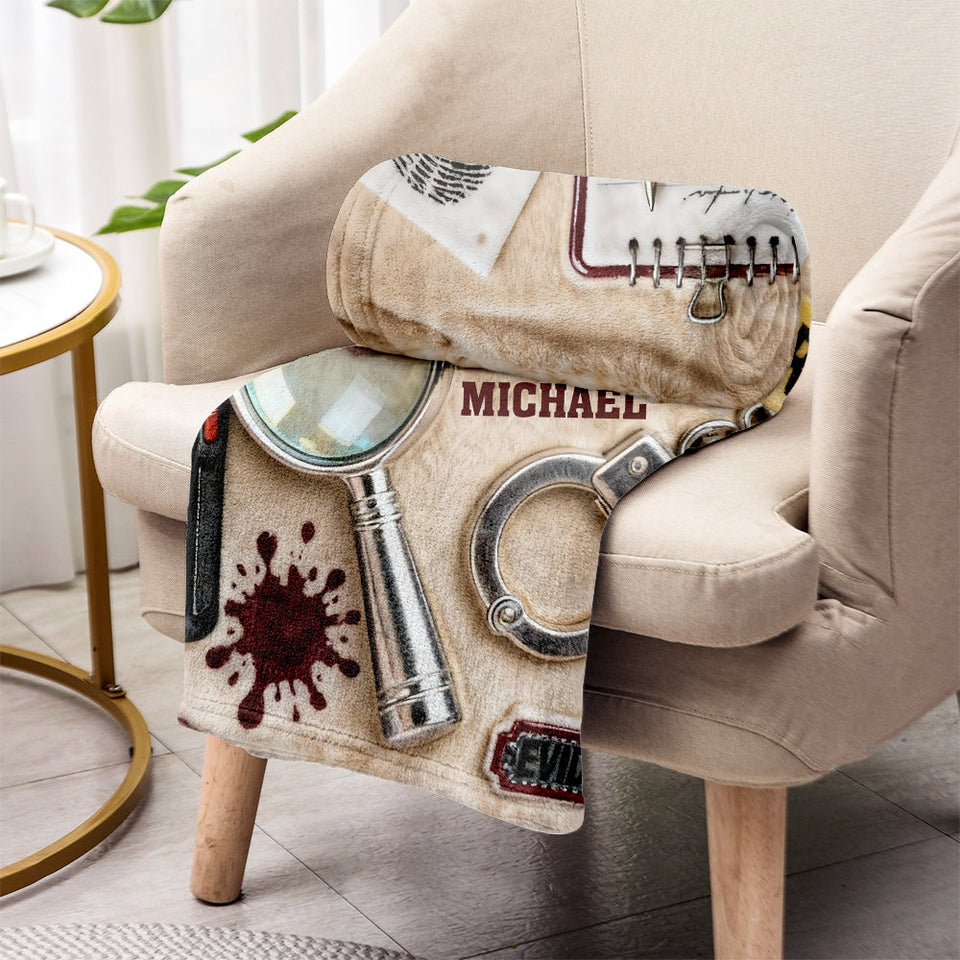 Gifts for True Crime Enthusiasts - Personalized True Crime Blanket
