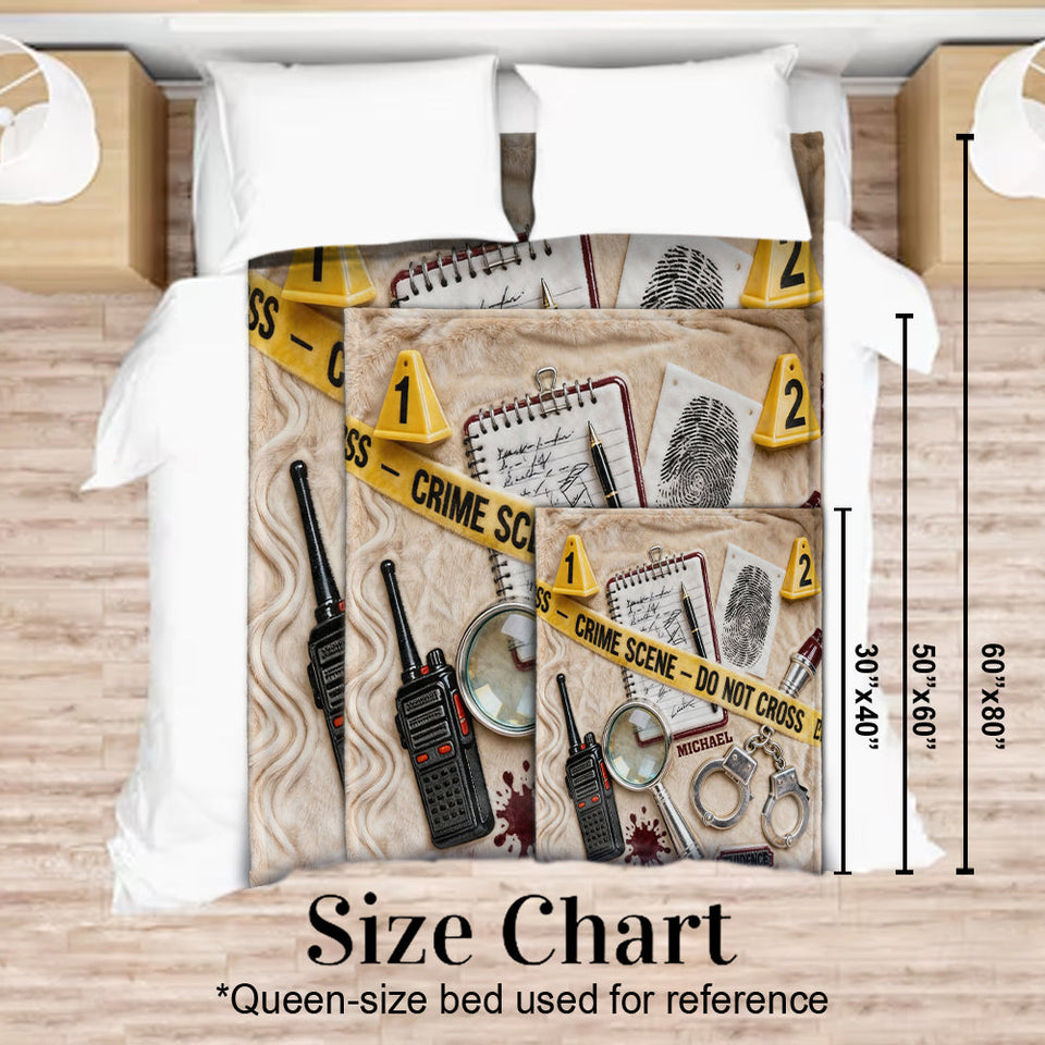 Gifts for True Crime Enthusiasts - Personalized True Crime Blanket