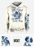 Just A Girl Who Loves Dog - Personalized Dog All Over Shirt