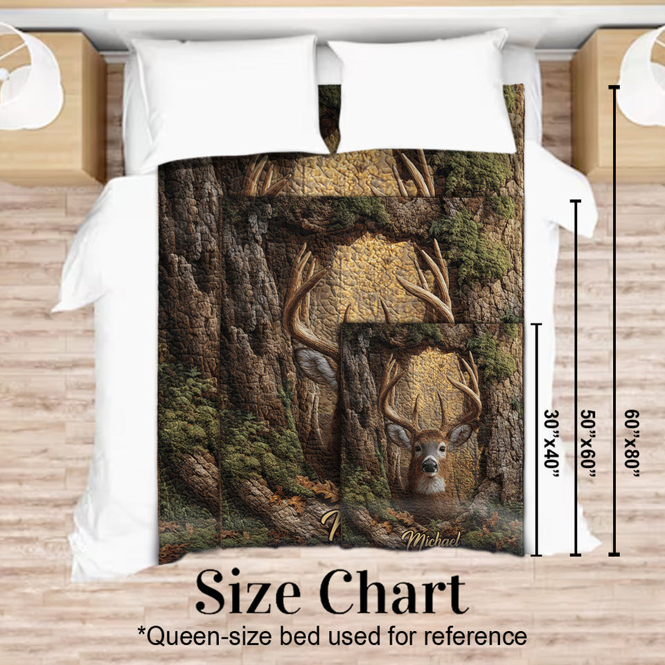 Love Hunting - Personalized Hunting Blanket
