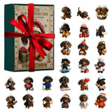 Love Dachshund - Personalized Dachshund Advent Calendar With Ornaments